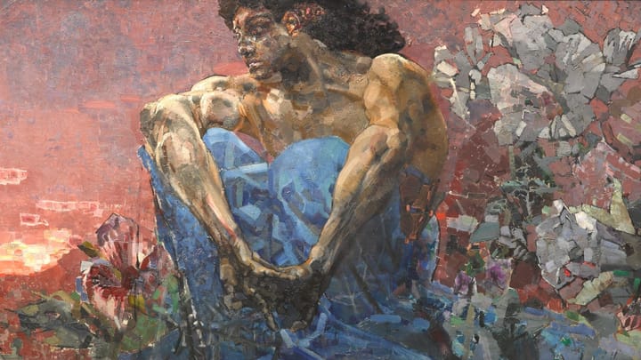 Михаил Врубель. «Демон сидящий» (1890). ГТГ.