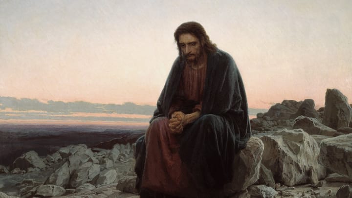Иван Крамской. «Христос в пустыне» (1872). ГТГ.
